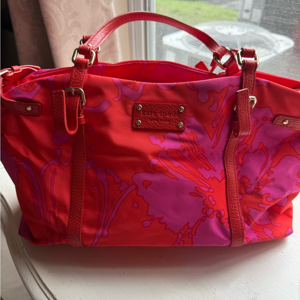 Kate Spade Red and Pink Women's Bag